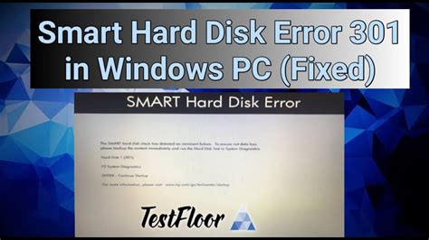 smart hard disk error disable